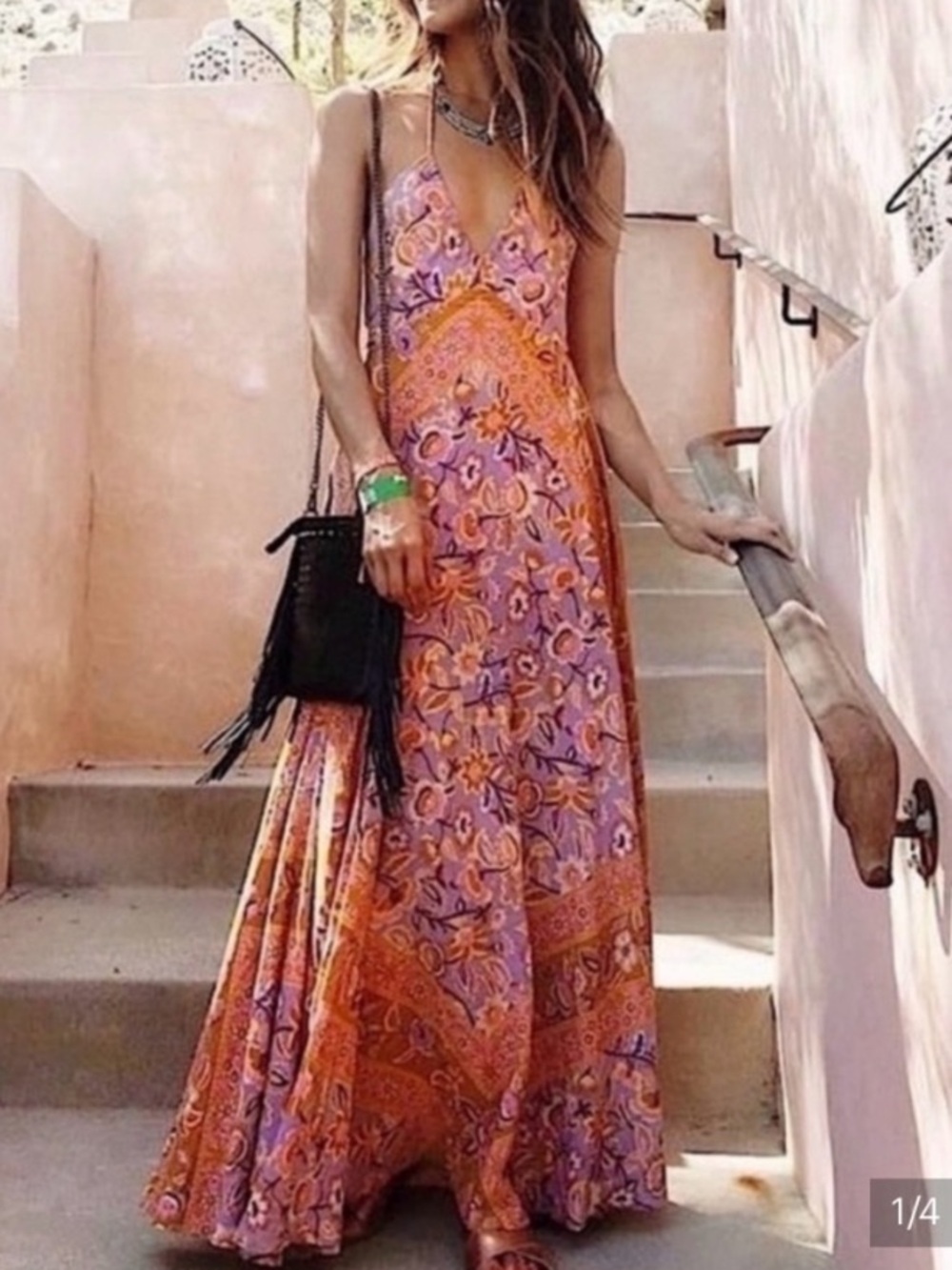 Spell Lolita halter maxi dress